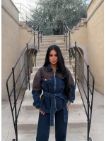 Brown Garnili Denim Takım
