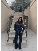 Brown Garnili Denim Takım