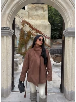 Camel Loren Kemerli Süet Ceket