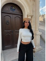 Ekru Sırt Degaje Basic Crop