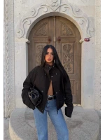 Gabardin Nakışlı Ceket