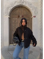 Gabardin Nakışlı Ceket