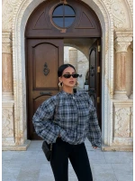 Gri Ekose Bomber Mont