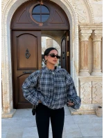 Gri Ekose Bomber Mont
