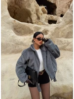 Gri Fox Bomber Mont