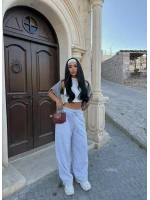 Gri Yüksek Bel Basic Jogger Eşofman