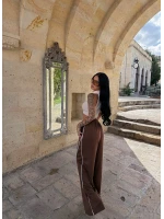 Kahve Biyeli Palazzo Eşofman