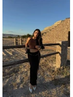 Kahve Etek Büstiyer Gipeli İkili Takım