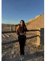 Kahve Etek Büstiyer Gipeli İkili Takım