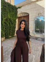 Kahve Moka Üçlü Salaş Takım