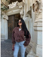 Kahve Short Kruvaze Trençkot