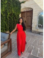 Kırmızı Liora Kolsuz Palazzo Tulum