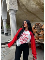 Kırmızı Sorry Reglan Sweat