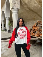 Kırmızı Sorry Reglan Sweat