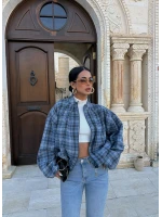 Mavi Ekose Bomber Mont