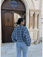 Mavi Ekose Bomber Mont