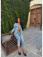 Mavi Tiger Sırt Nakışlı Denim Ceket