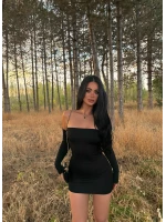 Omuz Dekolte Bodycon Elbise