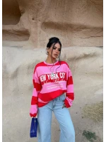 Pembe Dreams Çizgili Sweat