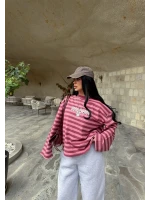 Pembe Energy Çizgili Sweat