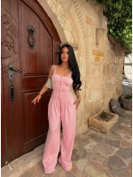 Pembe Lilly Güpürlü Modal Takım