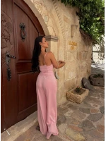Pembe Lilly Güpürlü Modal Takım