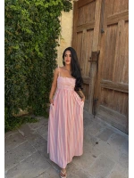 Pembe Line Gipeli Elbise