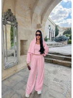 Pembe Mood Üçlü Eşofman Takım