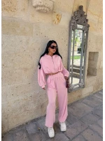 Pembe Mood Üçlü Eşofman Takım