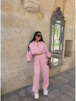 Pembe Mood Üçlü Eşofman Takım