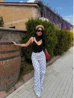 Puantiyeli Baggy Pantolon