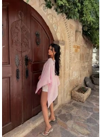 Pudra Geniş Yaka Triko Panço