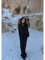 Şal Yaka Maxi Elbise