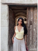 Sarı Güpürlü Sandy Bralet
