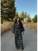 Siyah Bandanalı Jessica Üçlü Takım