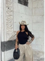 Siyah Boyundan Geçmeli Zıbın