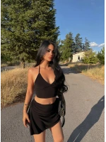 Siyah Çan Etekli İkili Takım