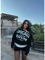 Siyah Chicago İki Parça Sweat