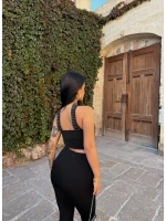 Siyah Diamond Choker Crop