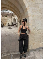 Siyah Jogger Balon Pantolon