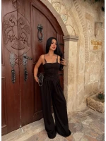 Siyah Lilly Güpürlü Modal Takım