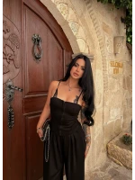 Siyah Lilly Güpürlü Modal Takım