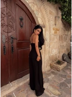 Siyah Lilly Güpürlü Modal Takım
