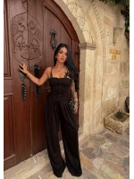 Siyah Lilly Güpürlü Modal Takım