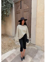 Siyah Line Oversize Sweatshirt