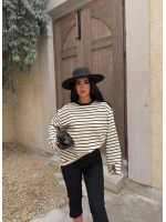 Siyah Line Oversize Sweatshirt