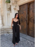 Siyah Luna Palazzo Askılı Tulum