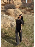 Siyah Safari Kemerli Tulum