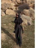 Siyah Safari Kemerli Tulum