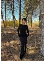 Siyah Sırt Degaje Sandy Elbise